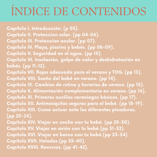 🌞 Guía del Verano para familias con bebés: tranquilidad, seguridad y mucho disfrute.