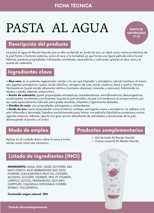 Pasta al agua Mi Recién Nacido 50ml