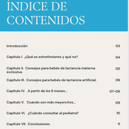 Mini Guía - Ayudas con el estreñimiento -