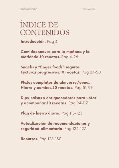 Guía Blw 50 Recetas 6-12 meses