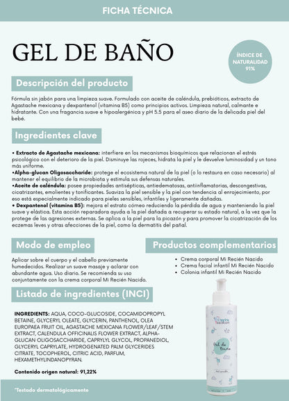 Gel de baño Mi Recién Nacido 60ml