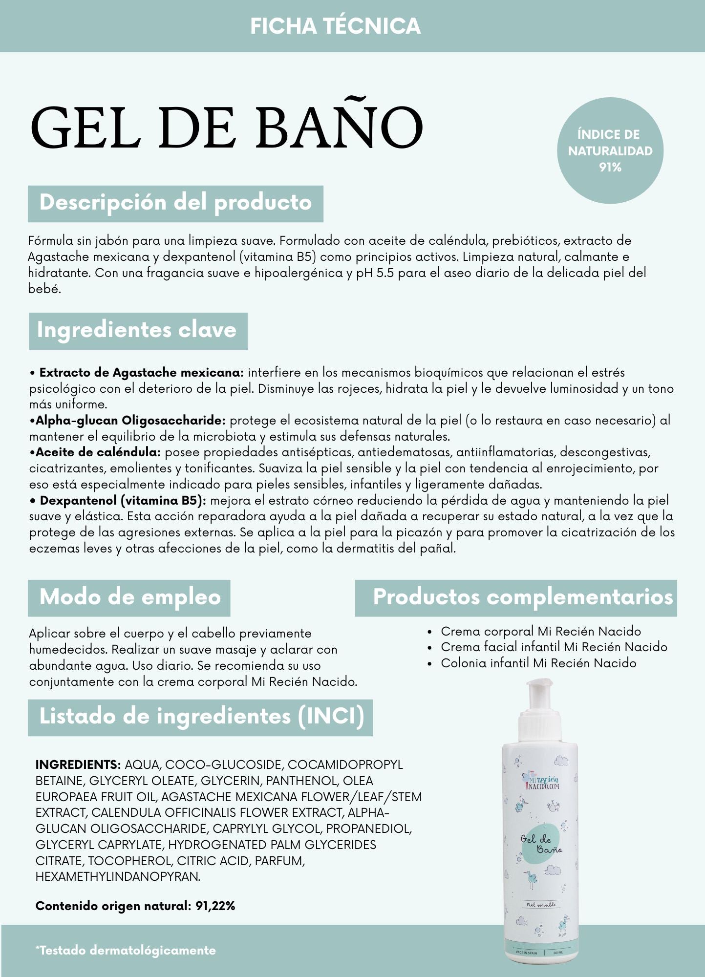 Gel de baño Mi Recién Nacido 300ml