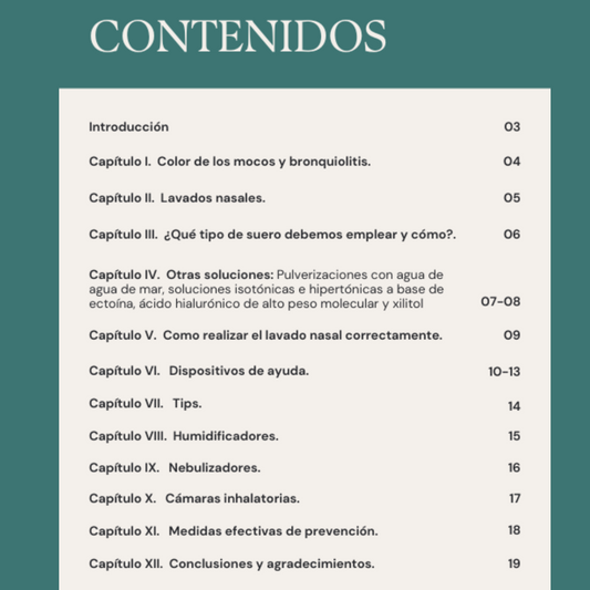 Mini Guía Mocos y lavados nasales