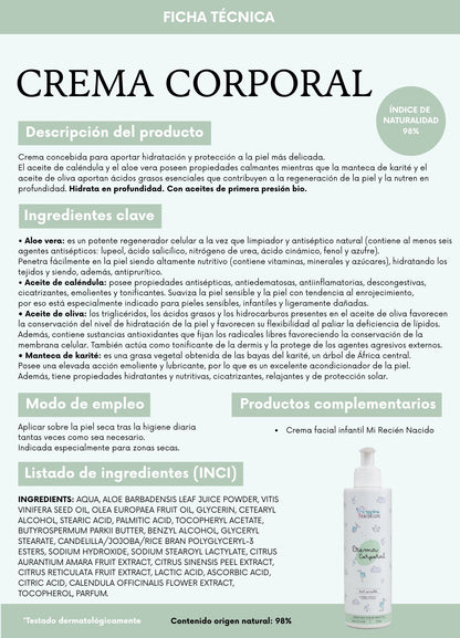 Crema corporal Mi Recién Nacido 300ml